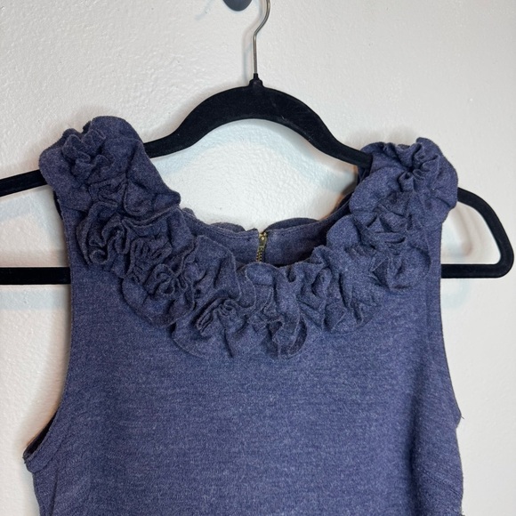 Marc By Marc Jacobs 100% Wool Navy Ruffled Tank Top Sweater - Picture 2 of 9